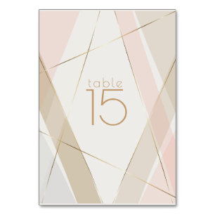 Numéro De Table Grandes géométriques modernes contemporaines Sable