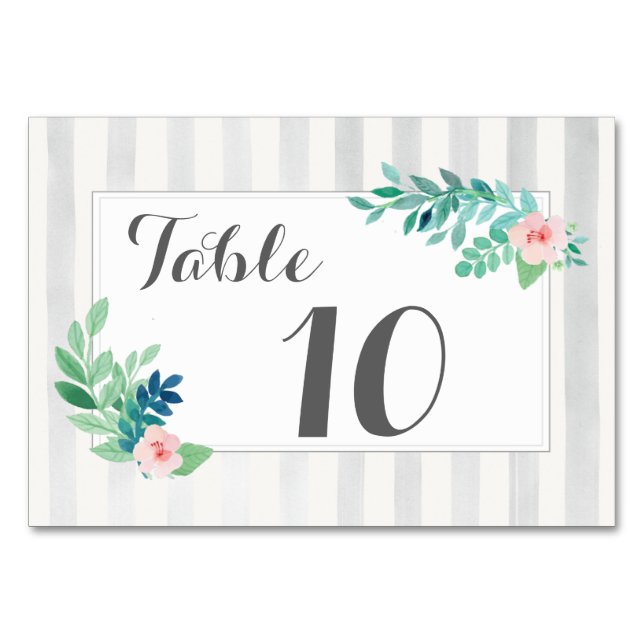Numéro De Table Grandes modernes Mariage Aquarelle Bohème Personna (Devant)