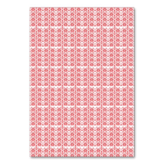 Numéro De Table Graphiques floraux rouges et roses avec géraniums  (Par défaut)