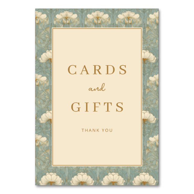 Numéro De Table Grateful Teal Floral Thank You Card (Par défaut)