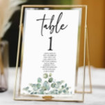 Numéro De Table Green Eucalyptus Jardin Botanique Mariage Feuille<br><div class="desc">C'est un Mariage de jardin botanique Eucalyptus vert Feuille Numéro de table avec des noms!</div>