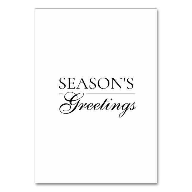 Numéro De Table Happy New Year Merry Christmas Holiday Season (Par défaut)