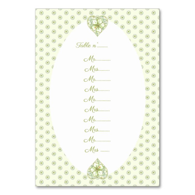 Numéro De Table Hibiscus & dentelle BLANC (Par défaut)