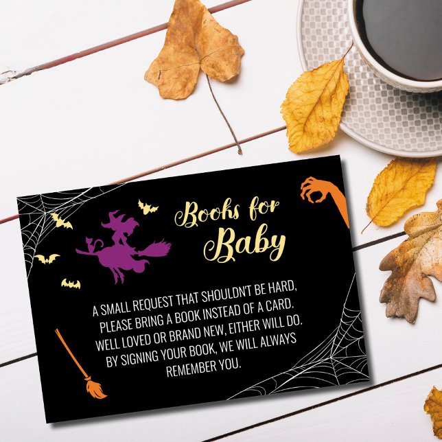 Numéro De Table Hocus Pocus Baby showers Livres pour Baby Card (Créateur téléchargé)