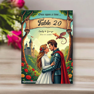 Numéro De Table Il était une fois Mariage de conte de fées au chât