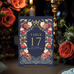 Numéro De Table Imaginaire Bleu Enchanted Garden Mariage<br><div class="desc">Célébrez avec cet Imaginaire Enchanted Garden Wedding design. Ce design conviendra parfaitement aux couples à la recherche d'une esthétique moderne et capricieuse. Le design sur le dos de l'invitation n'est PAS de la vraie feuille d'or. Les articles sont imprimés exactement comme ils apparaissent sur votre écran lorsque vous ajoutez au...</div>