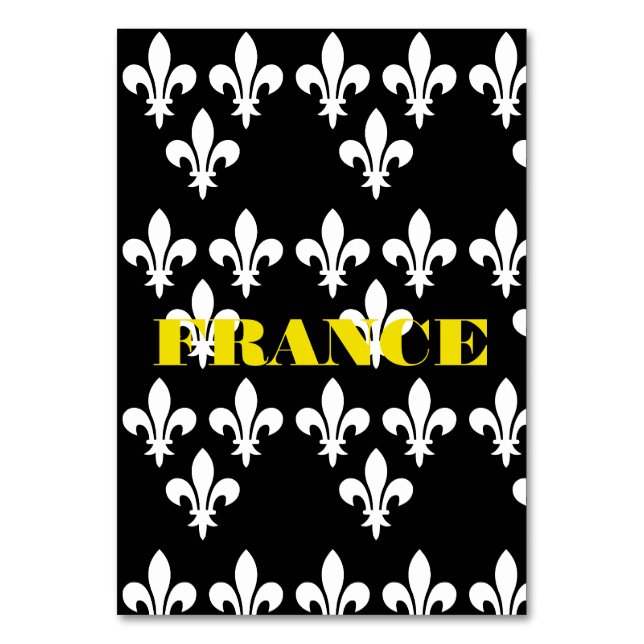 Numéro De Table Impression héraldique médiévale de France Art mono (Par défaut)