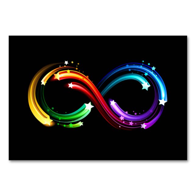 Numéro De Table Infinity symbol of rainbow comets (Devant)