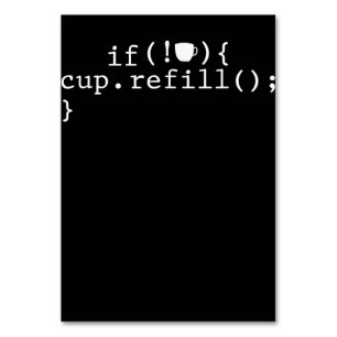 Numéro De Table Ingénieur logiciel de codage intelligent de rempli