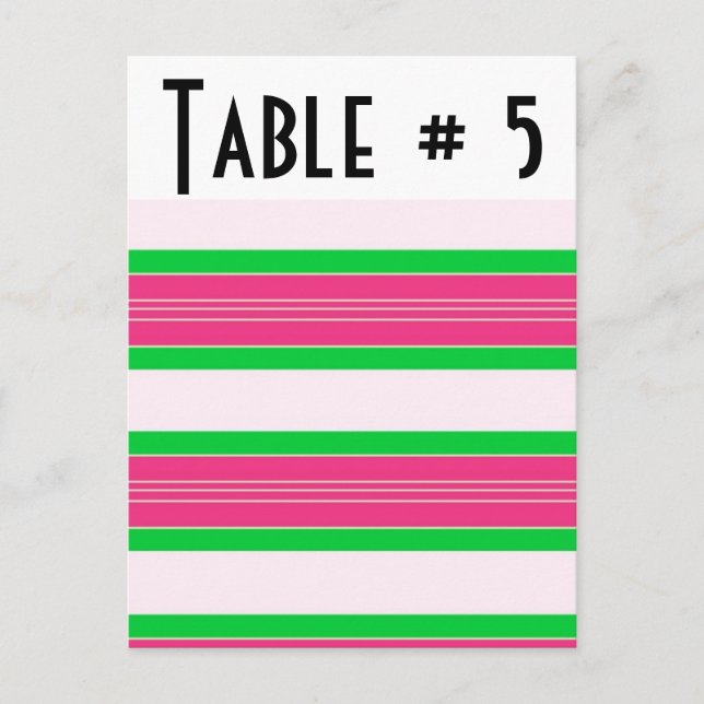 Numéro de table invité (Devant)