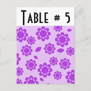 Numéro de table invité