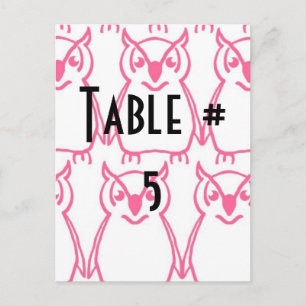 Numéro de table invité