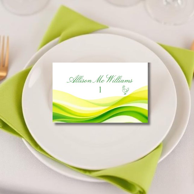 Numéro De Table Island Citrus Green and Yellow Meal Icons Chicken (Island Citrus Green and Yellow Meal Icons Chicken Table Number)