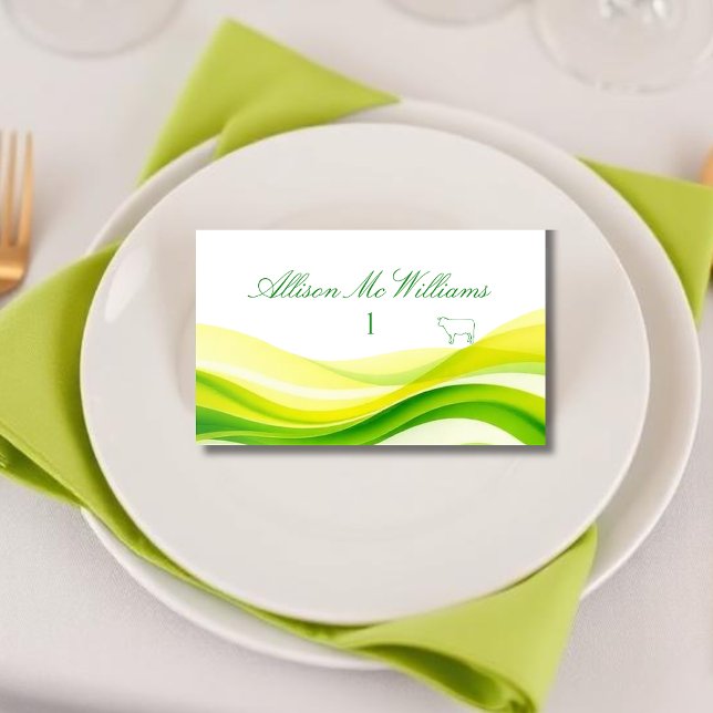 Numéro De Table Island Citrus Green and Yellow Meal Icons Meat (Island Citrus Green and Yellow Meal Icons Meat Table Number)