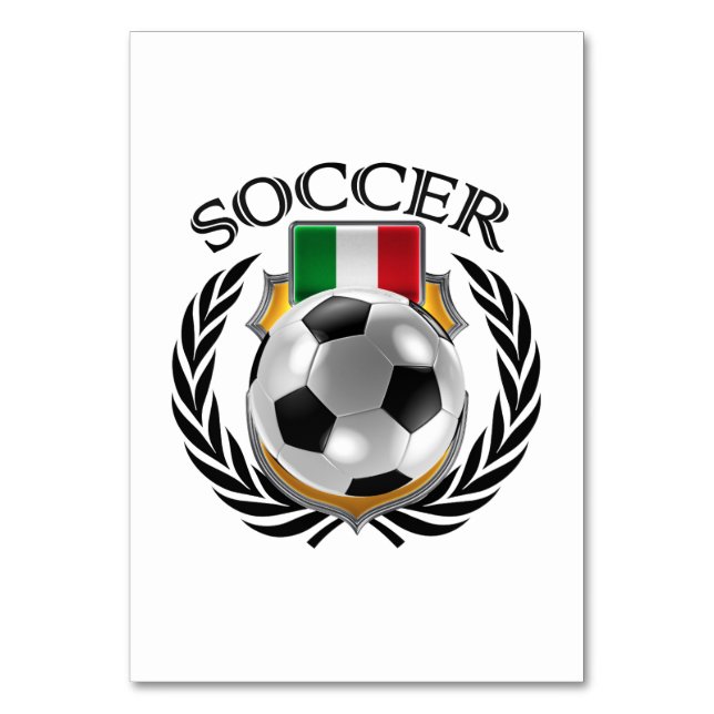 Numéro De Table Italie Soccer 2016 (Dos)