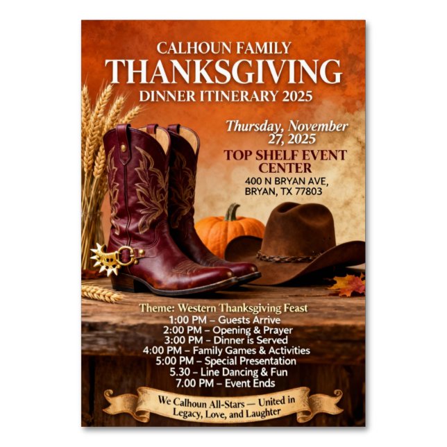 Numéro De Table itinerary (Par défaut)