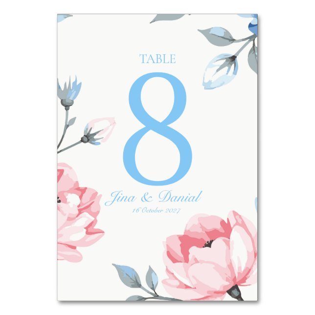 Numéro De Table Jardin Chuchotant (Par défaut)