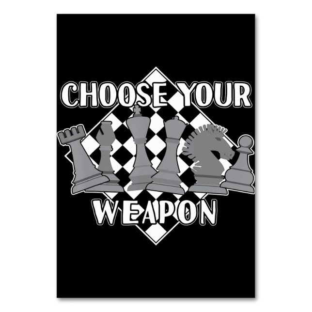 Numéro De Table jeu d'échecs stratégie cadeau un joueur d'échecs (Par défaut)