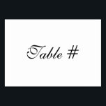 Numéro De Table Jeux de Faire-part de mariage personnalisables<br><div class="desc">Laissez briller votre créativité ! Faites vos ensembles de faire-part de mariage comme vous voulez qu'ils reflètent complètement votre personnalité et votre grand jour. Entièrement personnalisable avec des espaces réservés pour les images et le texte modifiable. VEUILLEZ vous assurer de modifier n'importe quel texte pour vous adapter correctement, ainsi qu'à...</div>