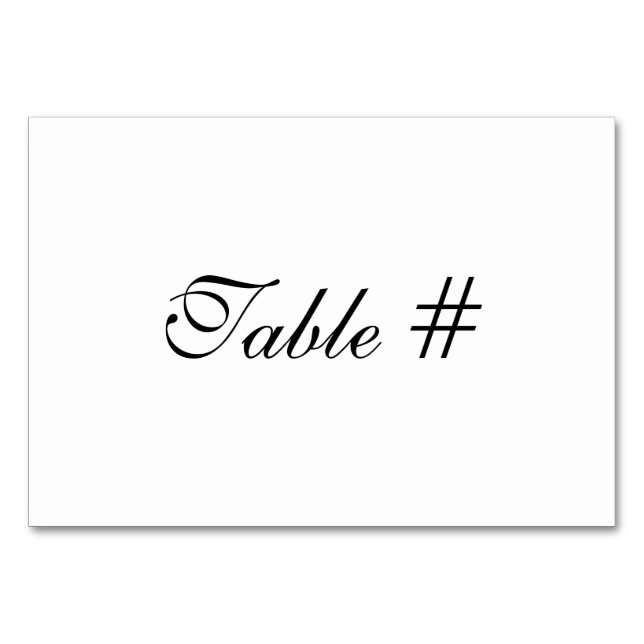 Numéro De Table Jeux de Faire-part de mariage personnalisables (Devant)