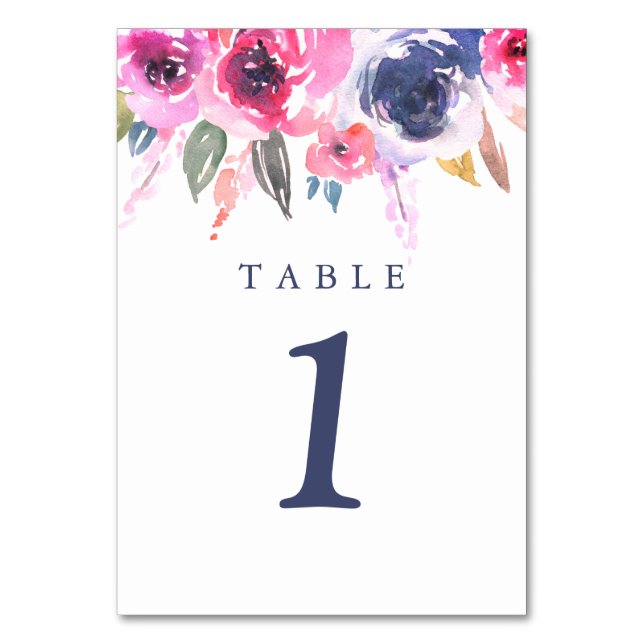 Numéro De Table Joli Mariage rose (Par défaut)