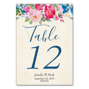 Numéro De Table Joli rose rose rose et Mariage frontalier de pivoi