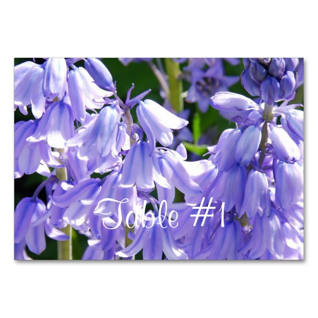 Numéro De Table Jolies fleurs Bell (Devant)