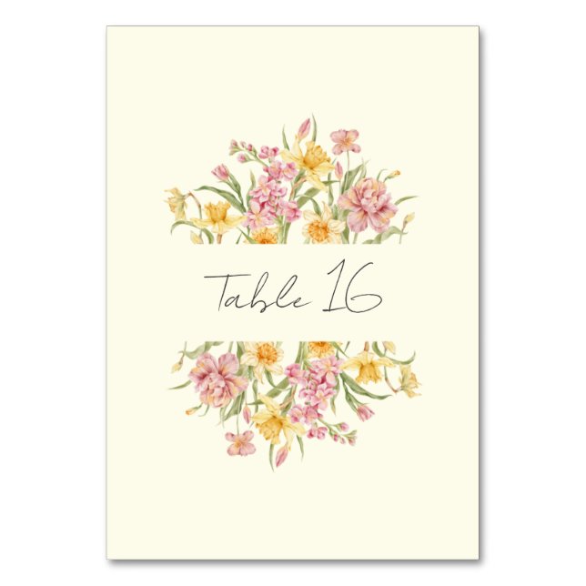 Numéro de table jonquille du jardin floraison d'av (Par défaut)