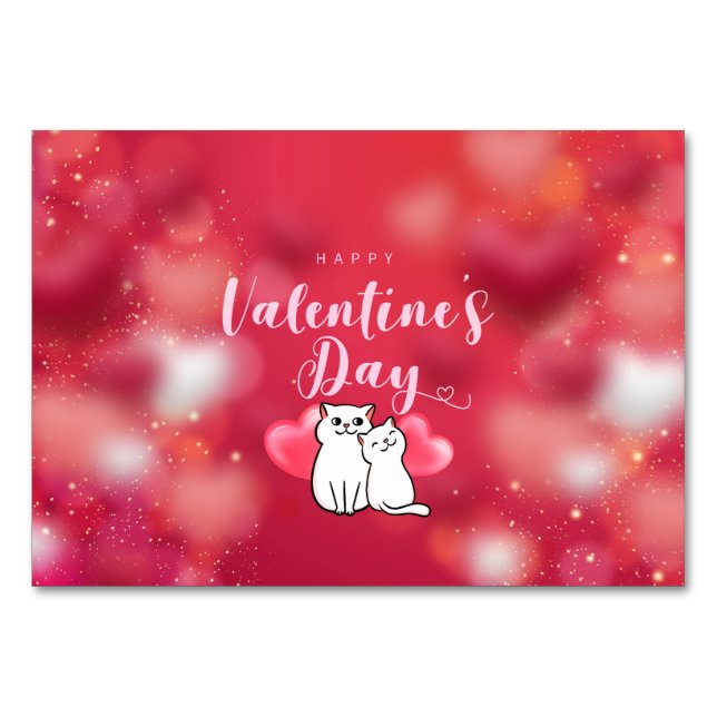 Numéro De Table Joyeuse Saint-Valentin (Devant)
