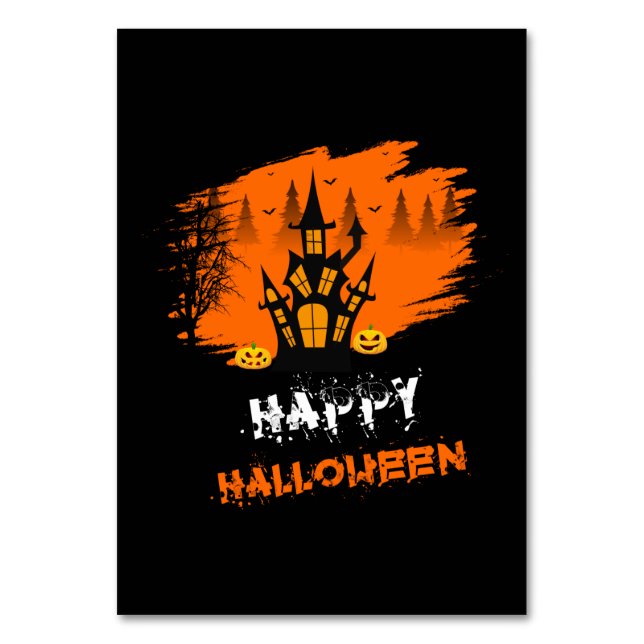 Numéro De Table Joyeux Halloween Bon Anniversaire Halloween (Par défaut)
