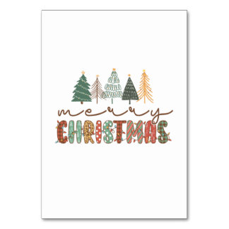 Numéro De Table Joyeux Noël cadeau de Noël