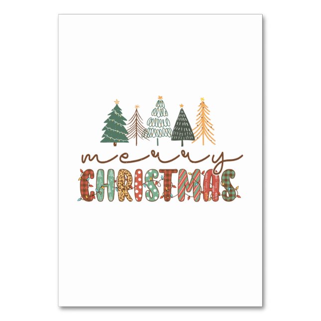 Numéro De Table Joyeux Noël cadeau de Noël (Par défaut)