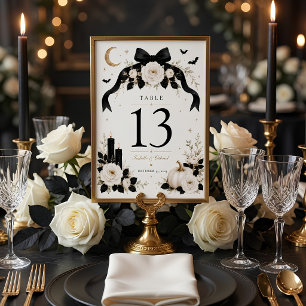 Numéro De Table Jusqu'à ce que la mort nous sépare Mariage Gothiqu