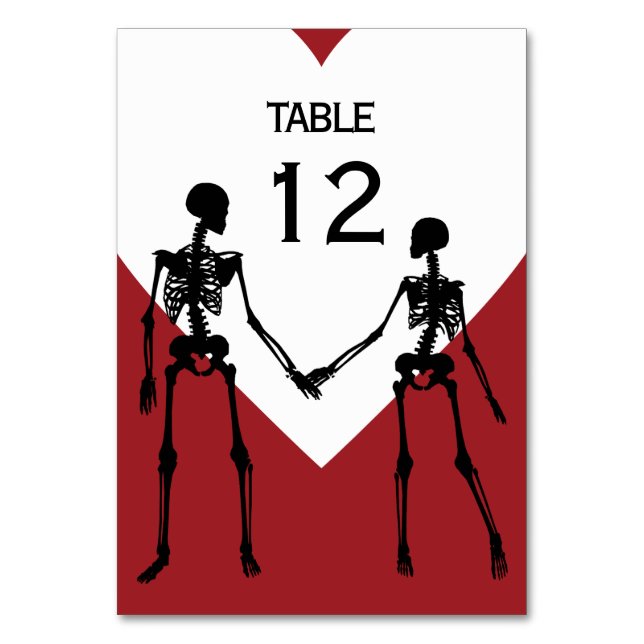 Numéro De Table Jusqu'à ce que la mort nous sépare Squelette Maria (Par défaut)