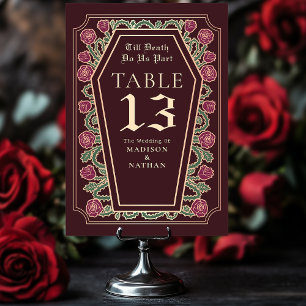 Numéro De Table Jusqu'à la mort Faisons-nous partie Rose rouge got