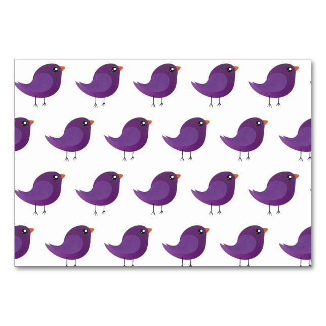 Numéro De Table Kids cute birdy  (Devant)