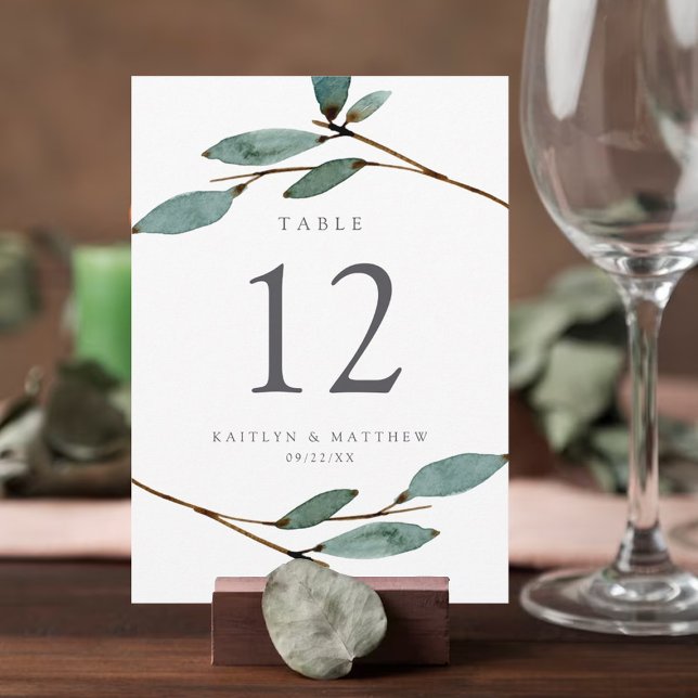 Numéro De Table La collection de Mariages de liss botaniques (Créateur téléchargé)