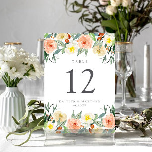 Numéro De Table La collection de Mariages Spring Blossoms