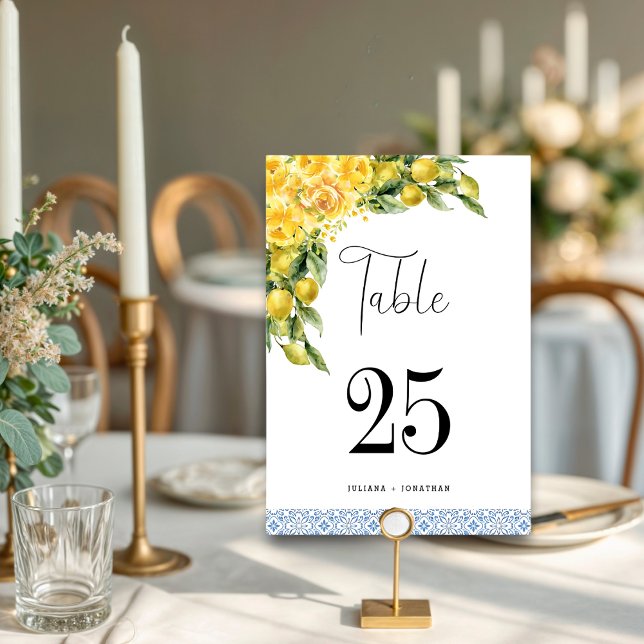 Numéro De Table La Dolce Vita - Mariage méditerranéen (Créateur téléchargé)