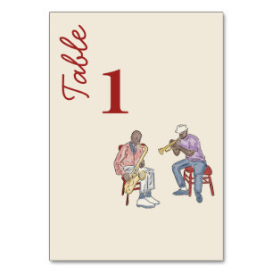 Numéro De Table La Nouvelle-Orléans Aquarelle double face