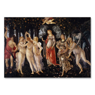 Numéro De Table La Primavera (printemps) par Sandro Botticelli