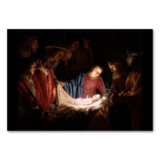 Numéro De Table L'Adoration des Bergers par Honthorst (Devant)