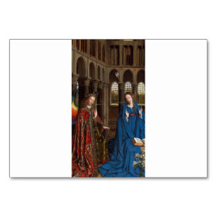 Numéro De Table L'Annonciation de Van Eyck Premium Lumière Cathédr