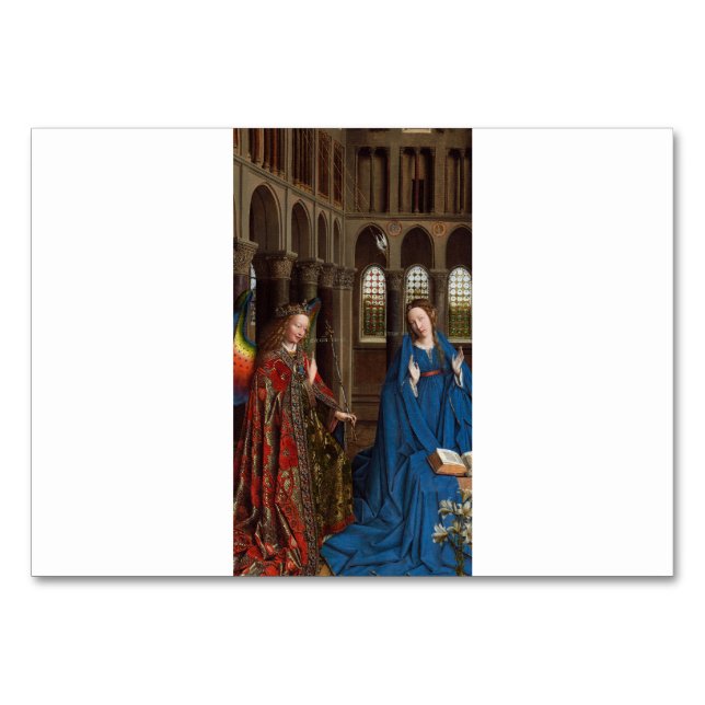 Numéro De Table L'Annonciation de Van Eyck Premium Lumière Cathédr (Devant)