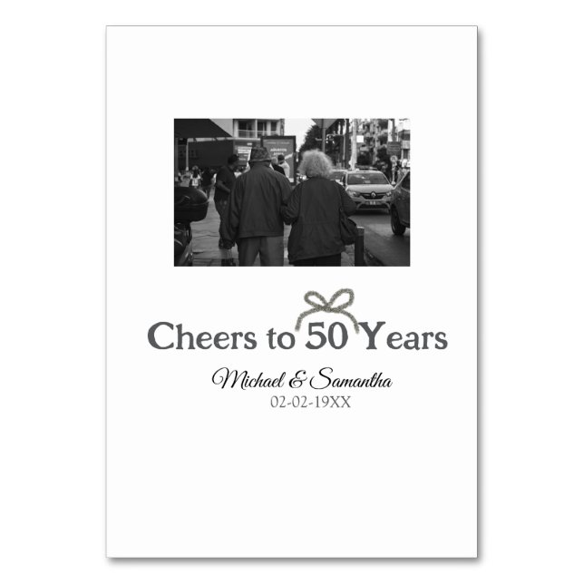 Numéro De Table L'arc d'or applaudit à 50 ans de mariage (Par défaut)