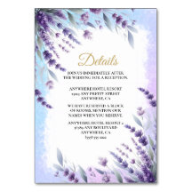 Lavandes Et Bleu Détails Floraux Élégants