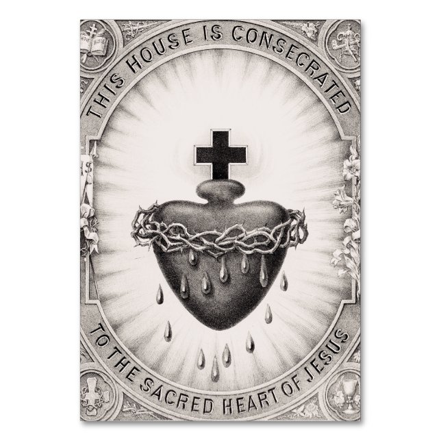 Numéro De Table Le Cœur très saint de Jésus Symbole du Divin (Par défaut)
