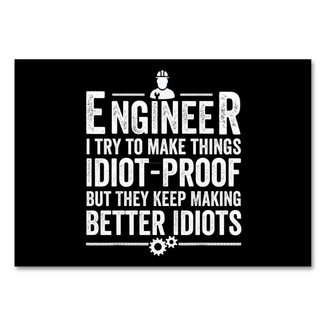 Numéro De Table Le Crétin d'Engineer I (Devant)