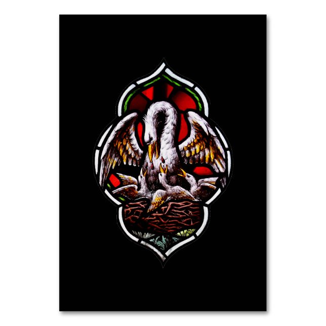 Numéro De Table Le pélican comme symbole chrétien (Par défaut)