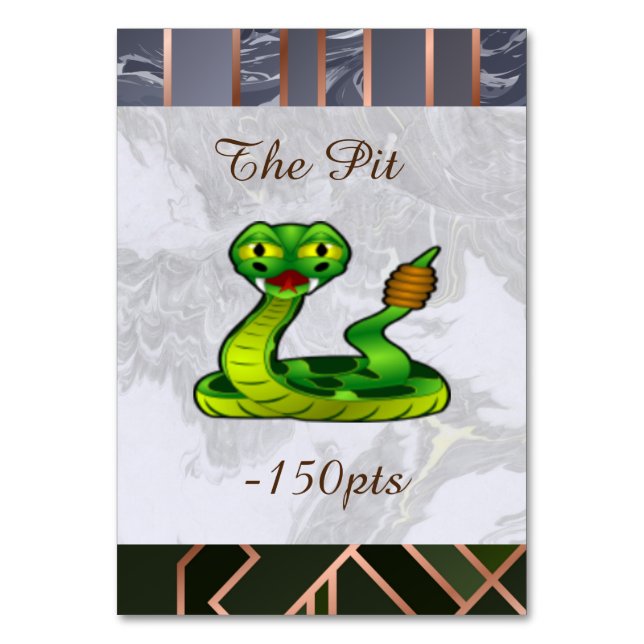 Numéro De Table Le Serpent À Poignée (Dos)